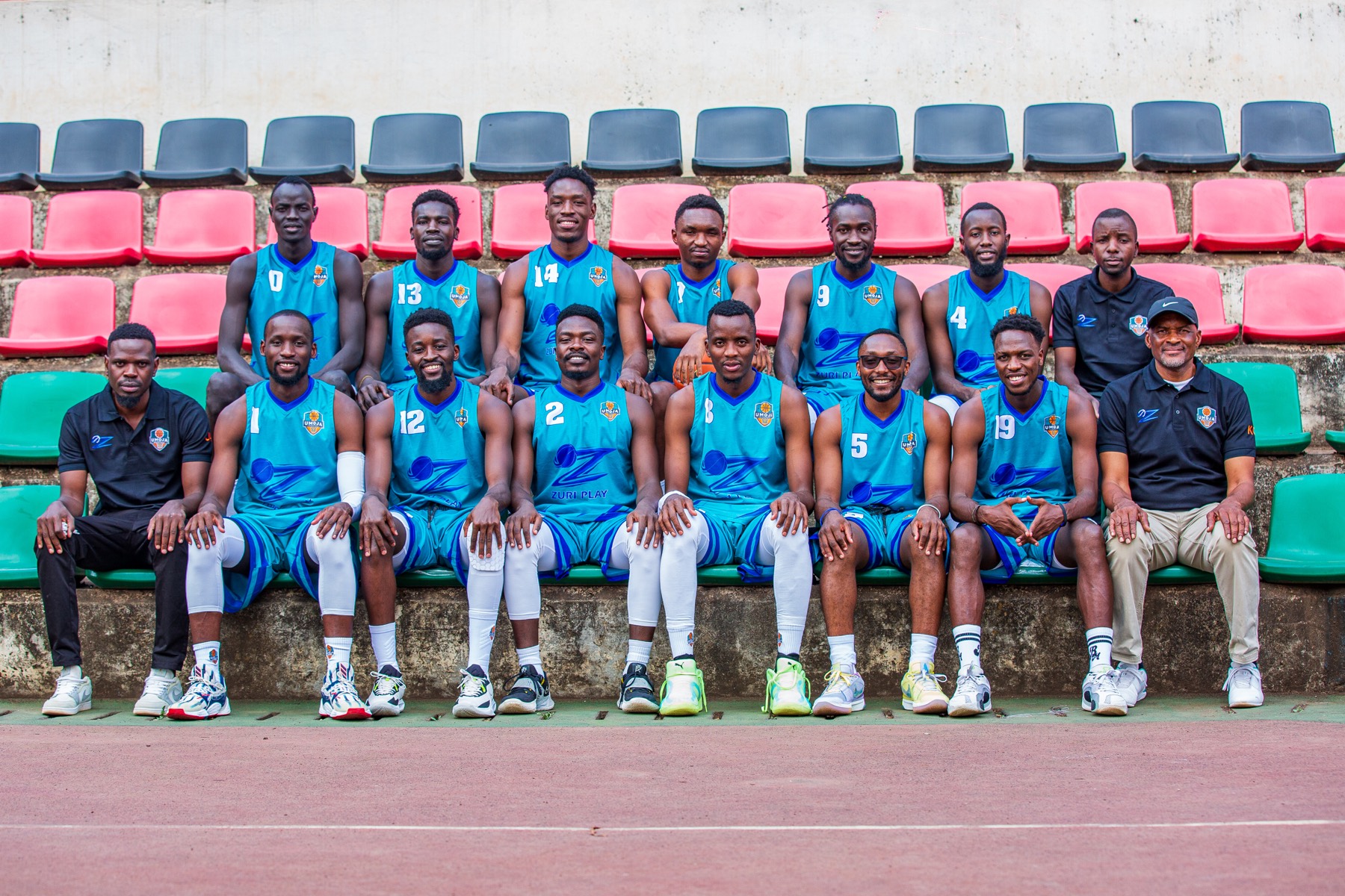 Umoja Basketball squad portrait